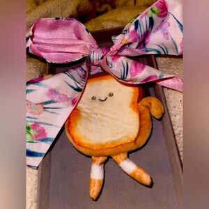 Me. Toasty Coin Purse with Pink Tulip Twilly. New